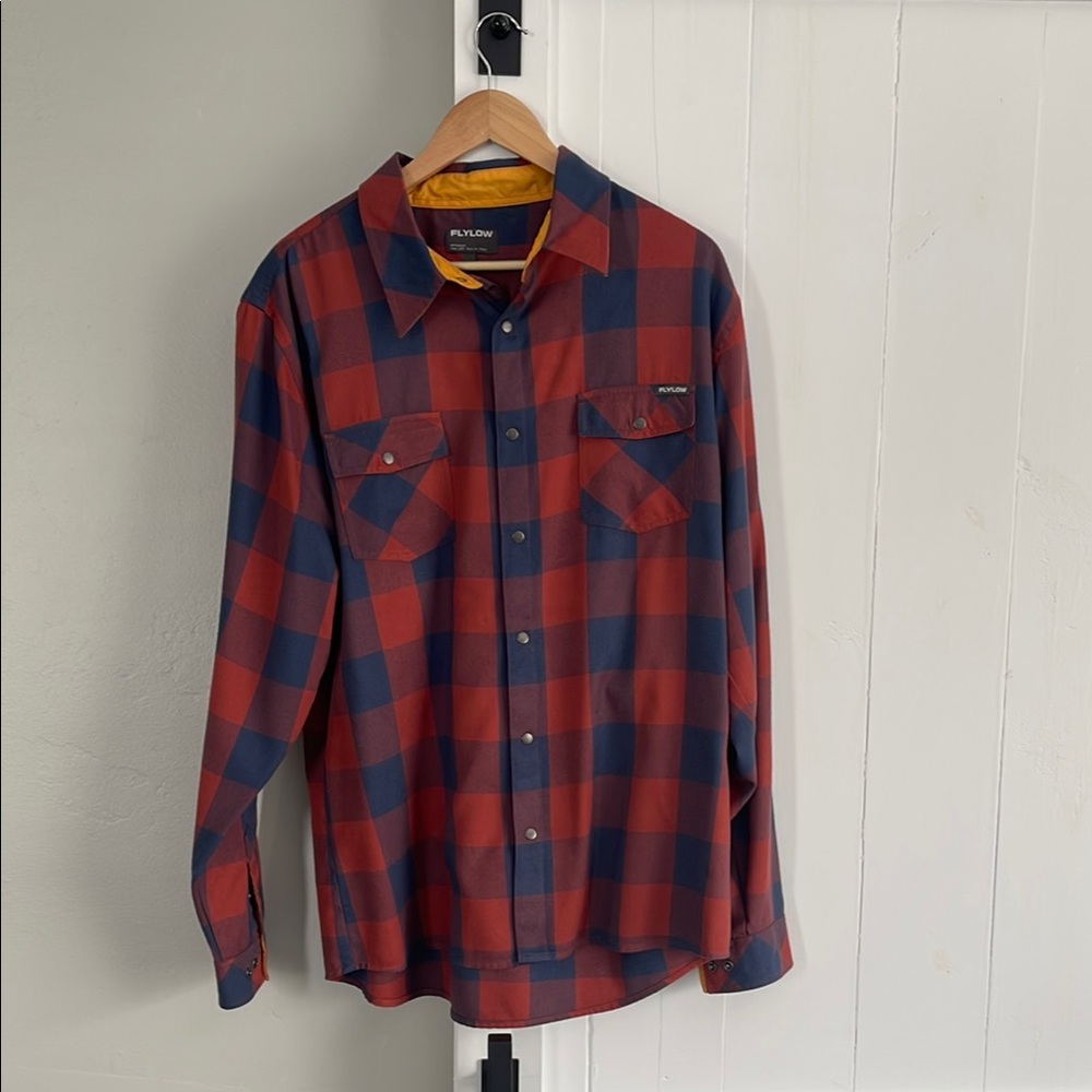 Plaid Red and Blue Men's Shirt